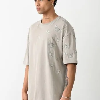 BUTTERFLY T-SHIRT - BEIGE