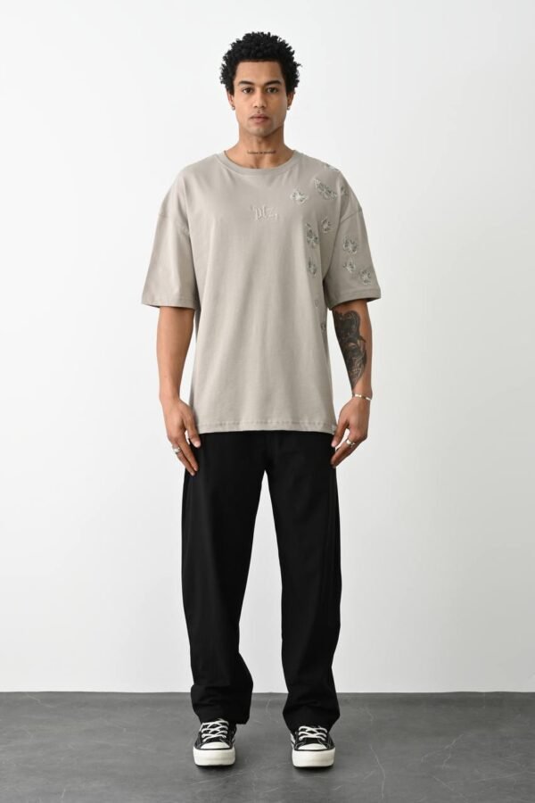 BUTTERFLY T-SHIRT - BEIGE