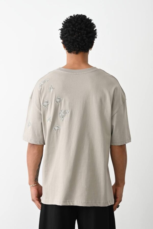 BUTTERFLY T-SHIRT - BEIGE