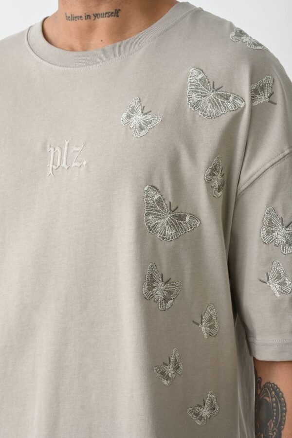 BUTTERFLY T-SHIRT - BEIGE
