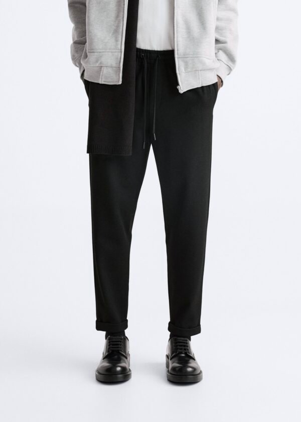 STRETCH TROUSERS - BLACK