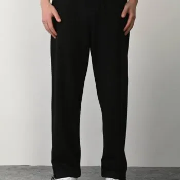 COTTON TROUSERS - BLACK