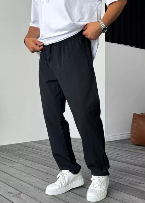 PARACHUTE FABRIC JOGGER BAGGY - BLACK