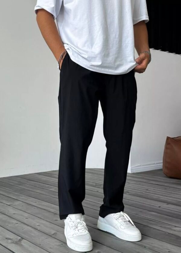 PARACHUTE FABRIC JOGGER BAGGY - BLACK