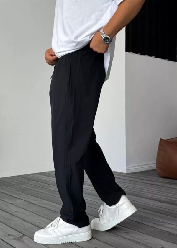 PARACHUTE FABRIC JOGGER BAGGY - BLACK