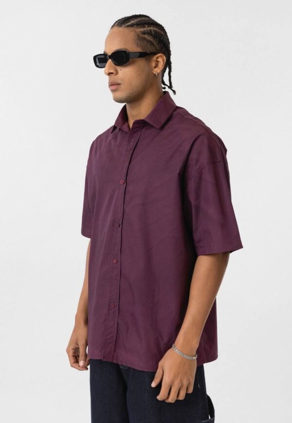 WASHED SHIRT - MAROON