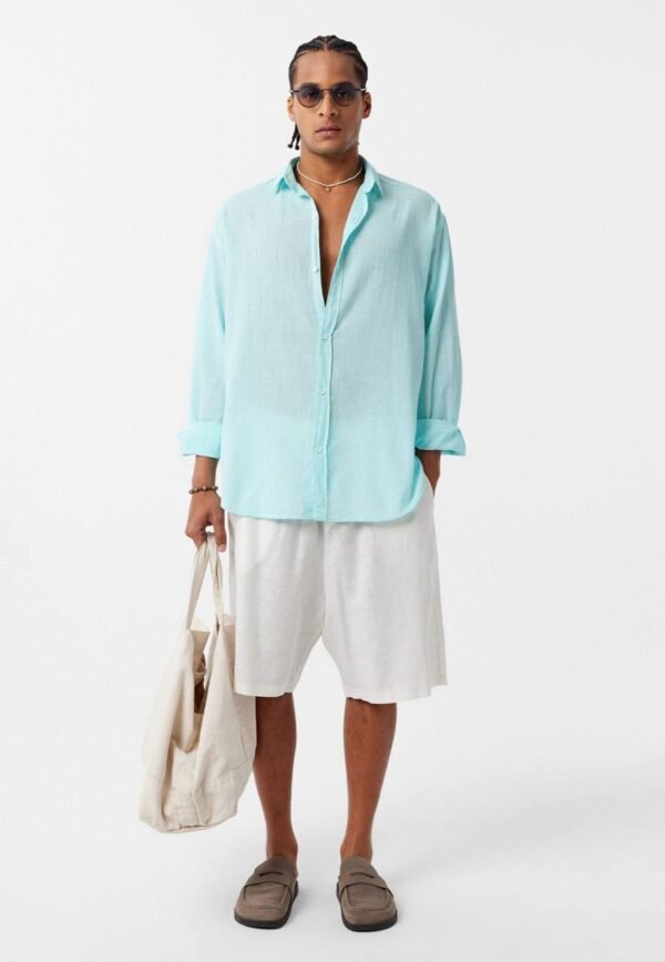 LINEN SHIRT - LIGHT GREEN
