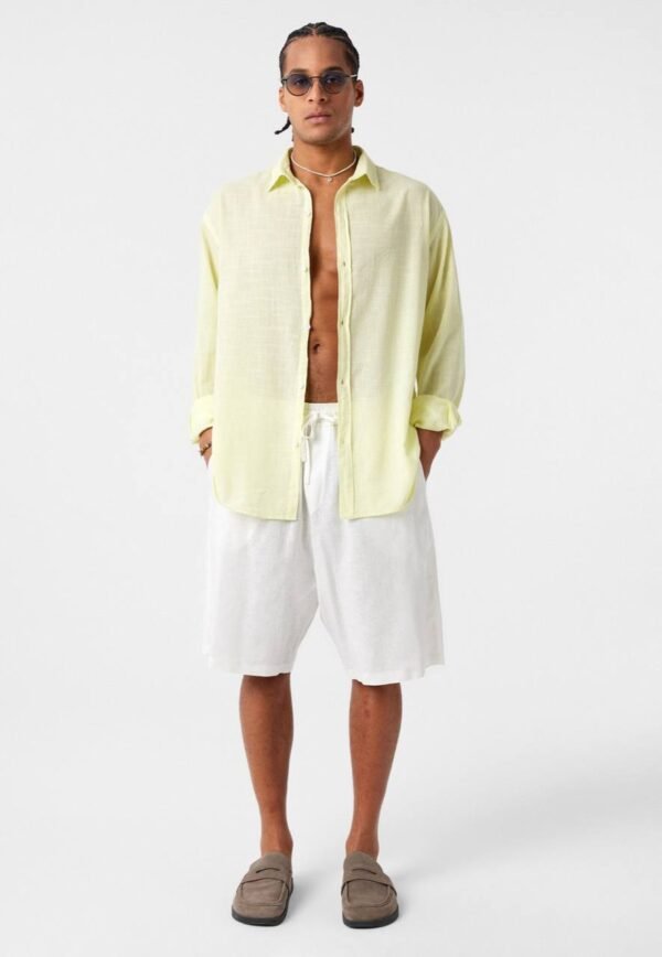 LINEN SHIRT - YELLOW