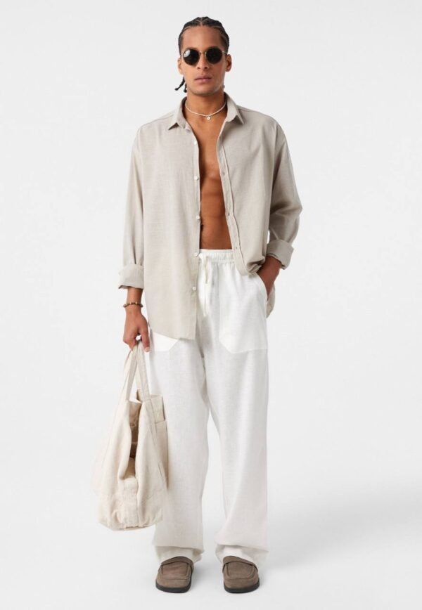LINEN SHIRT - BEIGE