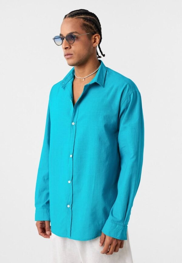 LINEN SHIRT - OCEAN