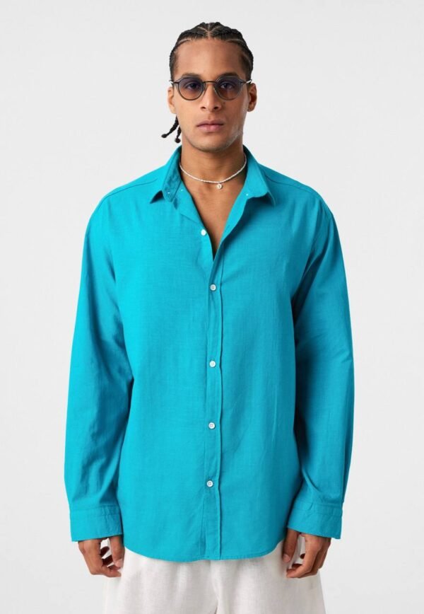 LINEN SHIRT - OCEAN