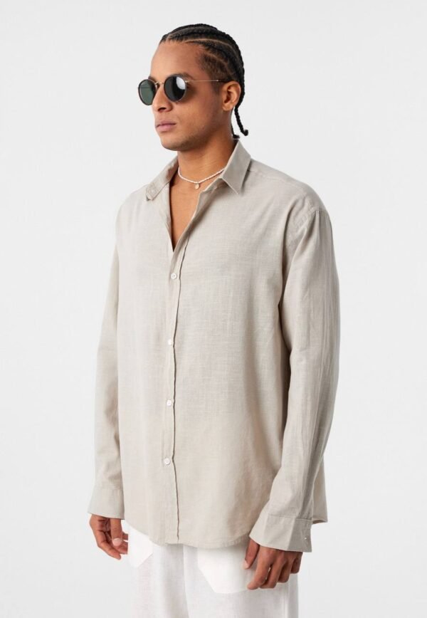 LINEN SHIRT - BEIGE