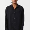 LINEN SHIRT - BLACK