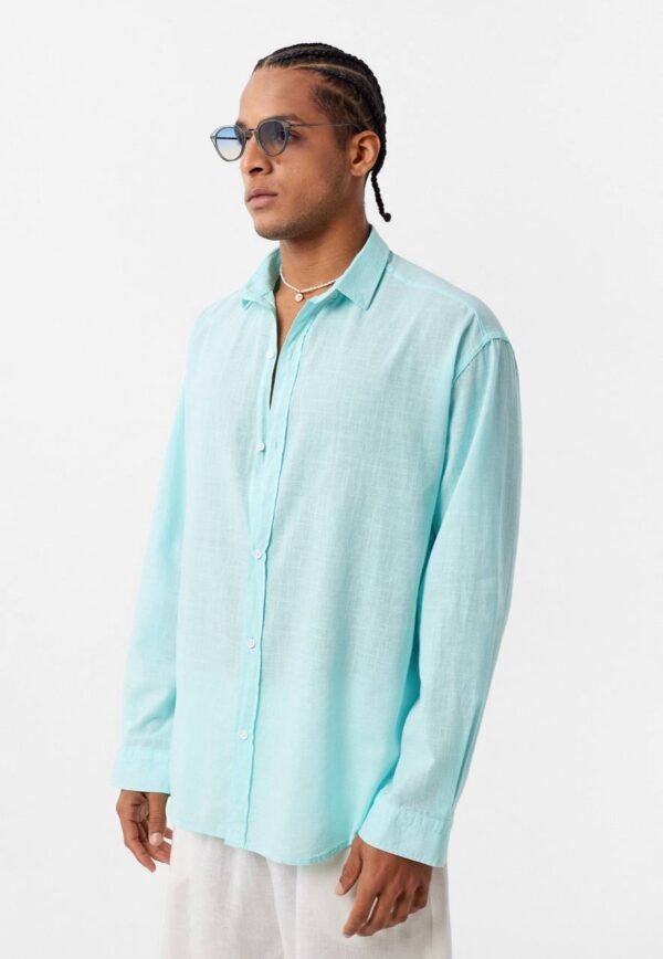 LINEN SHIRT - LIGHT GREEN