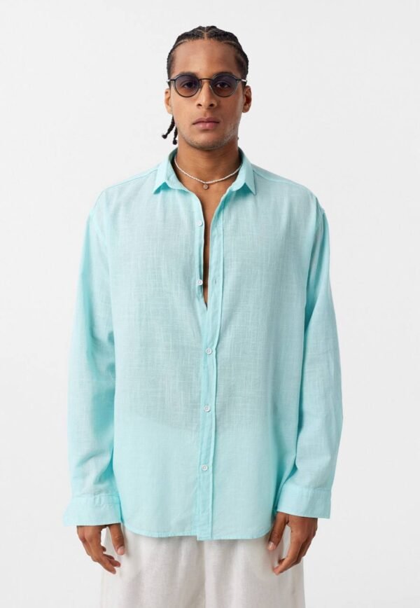 LINEN SHIRT - LIGHT GREEN