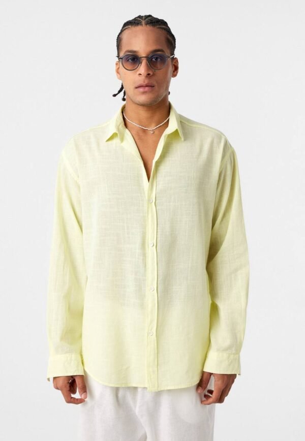 LINEN SHIRT - YELLOW