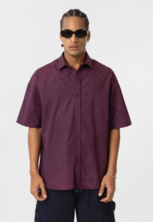 WASHED SHIRT - MAROON