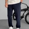 PARACHUTE FABRIC JOGGER BAGGY - NAVY