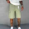 CARGO SHORT JEANS - SERENE GREEN