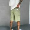 CARGO SHORT JEANS - SERENE GREEN