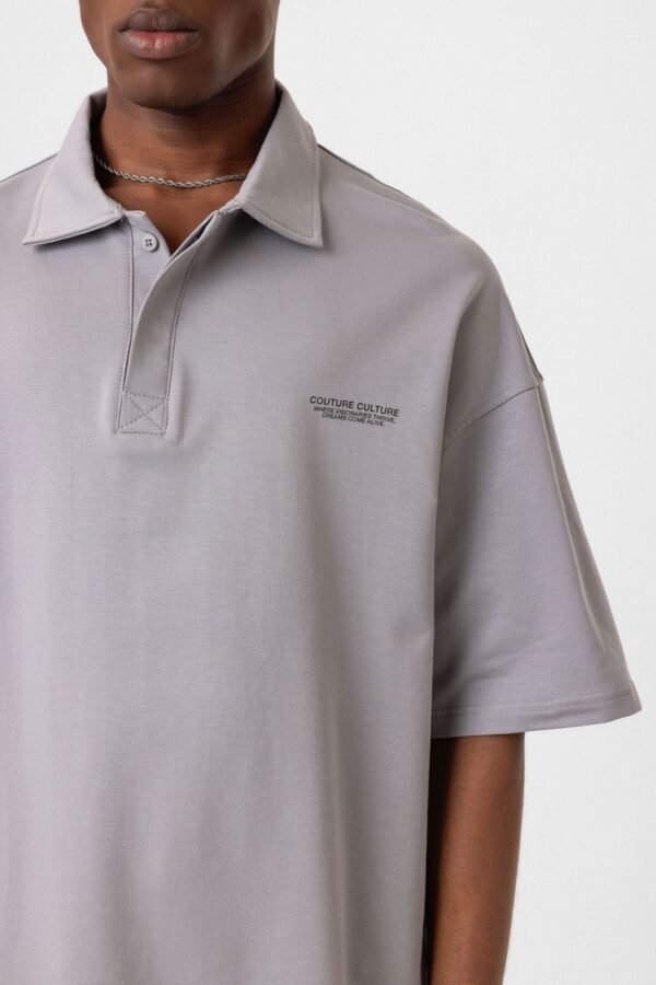 CLASSY POLO T-SHIRT - GREY
