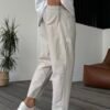 PARACHUTE FABRIC JOGGER - BEIGE
