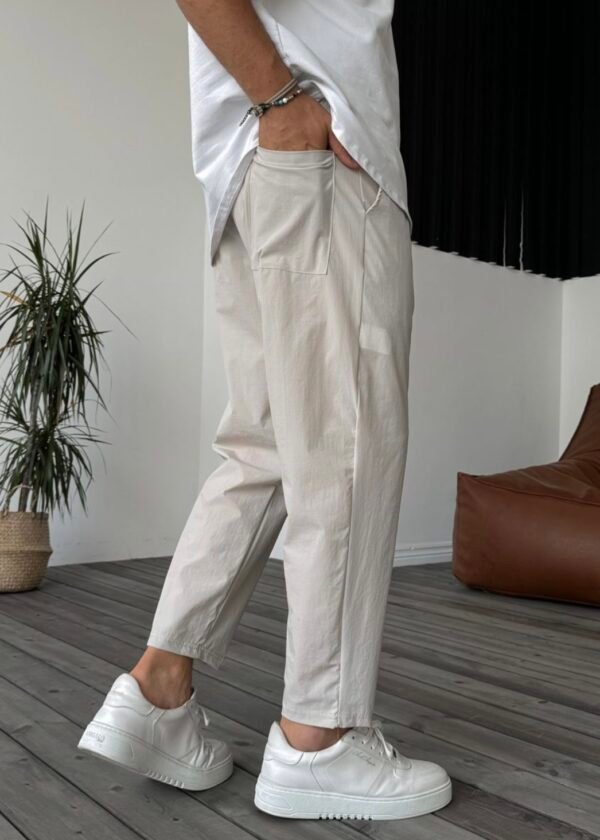 PARACHUTE FABRIC JOGGER - BEIGE