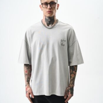 JEALOUSY BURNS T-SHIRT - WASHED GREY