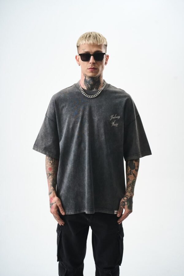 JEALOUSY BURNS T-SHIRT - WASHED BLACK