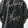 JEALOUSY BURNS T-SHIRT - WASHED BLACK