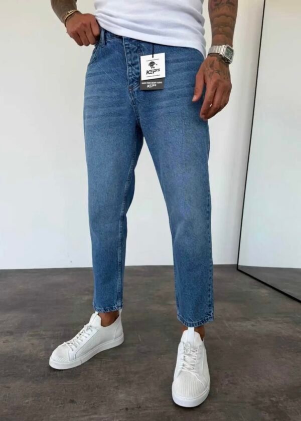 BOYFRIEND JEANS - OCEAN BLUE