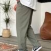 Screenshot COTTON PLEATED TROUSERS - OLIVE