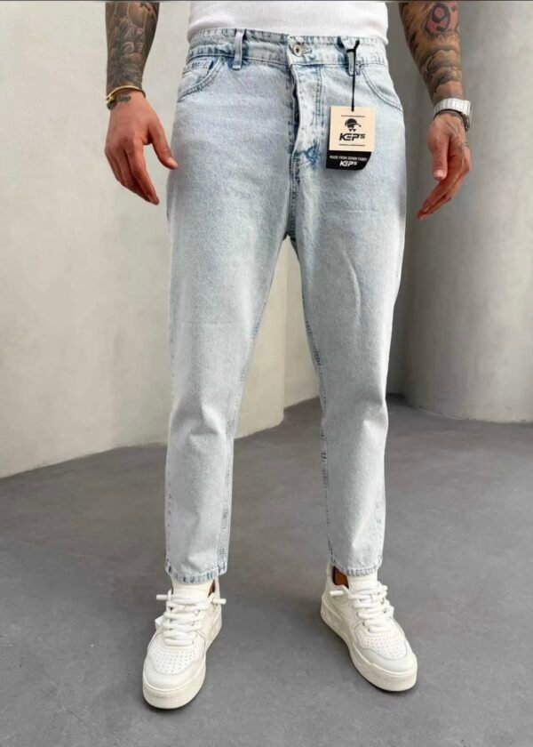 BOYFRIEND JEANS - BLEACHED BLUE