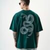 Screenshot SNAKE WASHED T-SHIRT - GREEN
