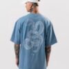 Screenshot SNAKE WASHED T-SHIRT - BLUE