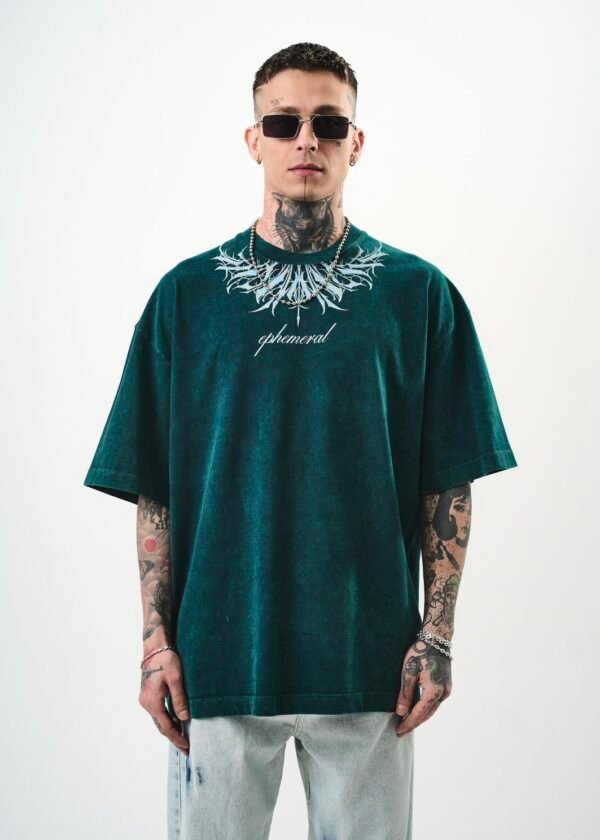 EPHEMERAL WASHED T-SHIRT - GREEN