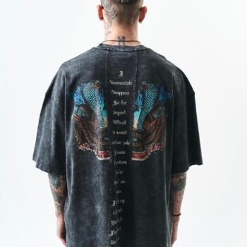 POISON WASHED T-SHIRT - BLACK