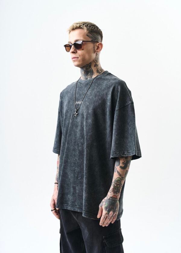 POISON WASHED T-SHIRT - BLACK