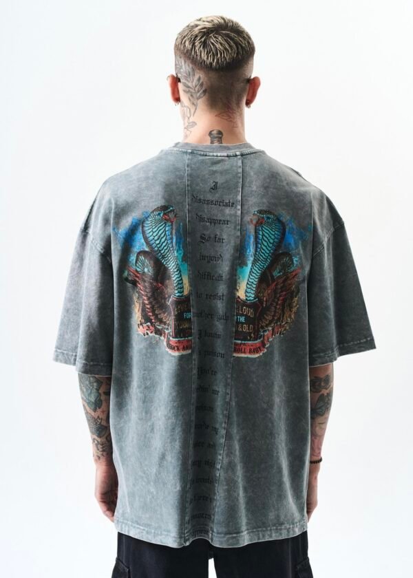 POISON WASHED T-SHIRT - GREY