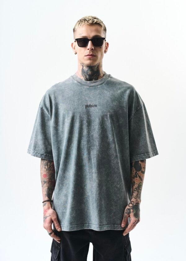 POISON WASHED T-SHIRT - GREY
