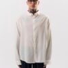 LINEN - COTTON SHIRT - OFF WHITE