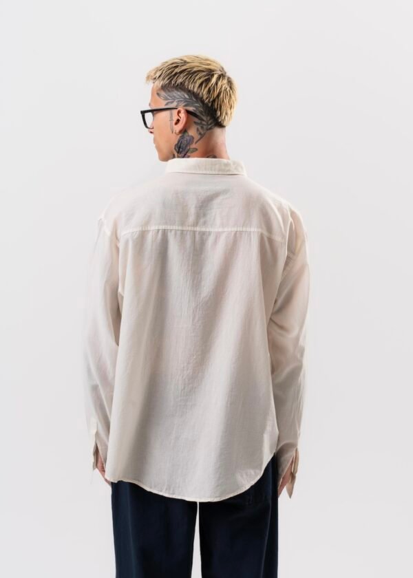 LINEN - COTTON SHIRT - OFF WHITE