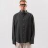 LINEN - COTTON SHIRT - OLIVE