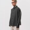 LINEN - COTTON SHIRT - OLIVE