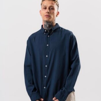 Screenshot LINEN - COTTON SHIRT - NAVY