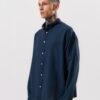 LINEN - COTTON SHIRT - NAVY