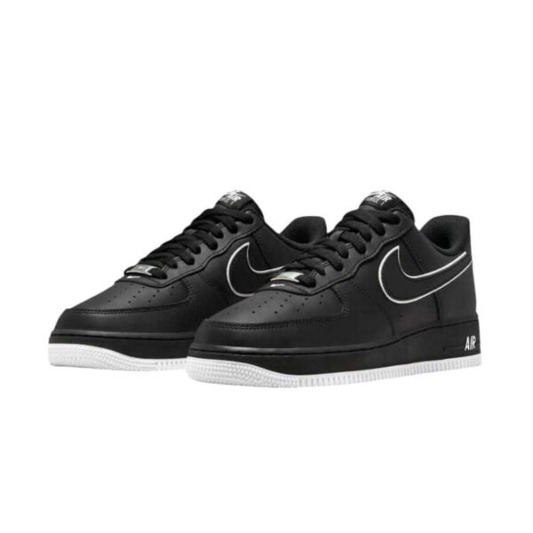 NIKE AIR FORCE 1 LOW BLACK WHITE SOLE