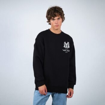 93007b30-742f-46d9-b4d3-1b4add11f110 MOMENTO SWEATSHIRT - BLACK