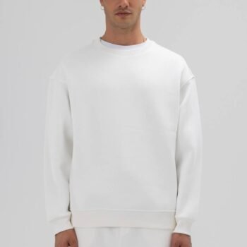 IMG_8572 ESSENTIAL SWEATSHIRT - WHITE