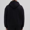 ESSENTIAL ZIPPER HOODIE - BLACK